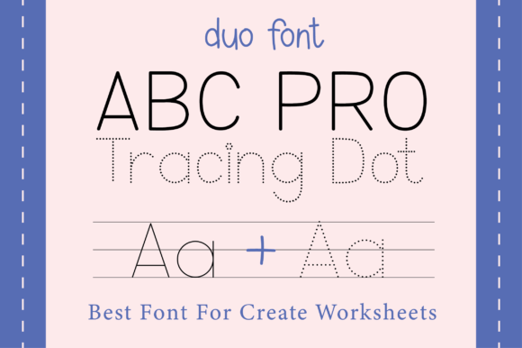 Abc Pro Tracing Dot: A Font for Clarity and Creativity
