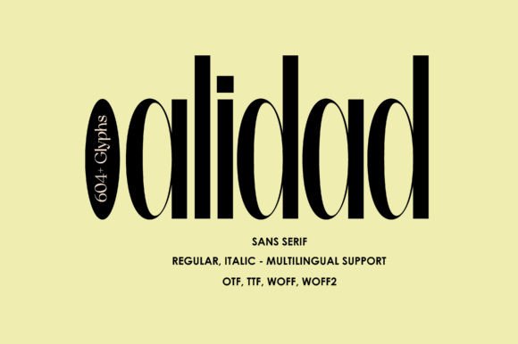 Alidad: The Modern Sans Serif Font for Elegant Design