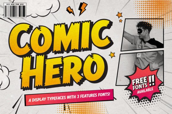 Comic Hero: The Playful Strength Your Designs Need
