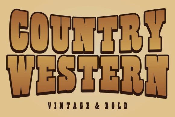 Country Western: Authentic Vintage Design for Bold Brands