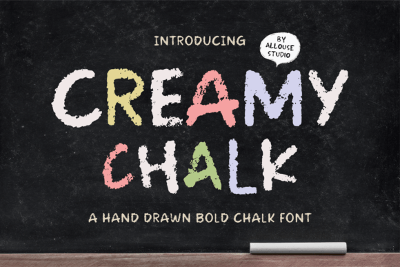 Creamy Chalk: The Fresh Display Font for Modern Projects