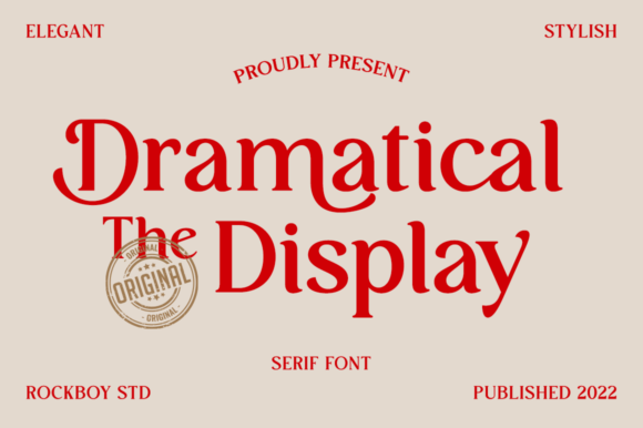 Dramatical the Display: A Serif for Modern Elegance