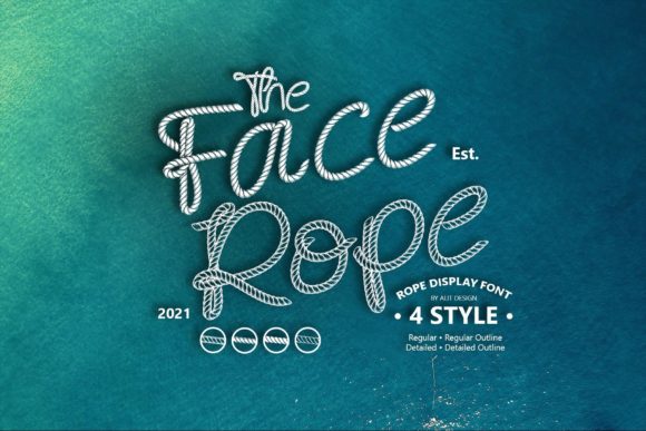 Face Rope: A Playful Display Font for Creative Projects