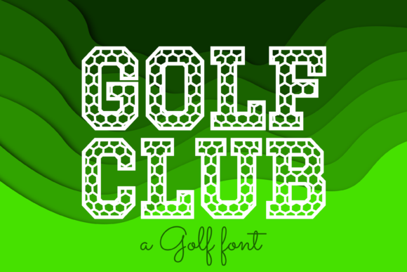Golf Club: A Cool Decorative Font for Creative Projects