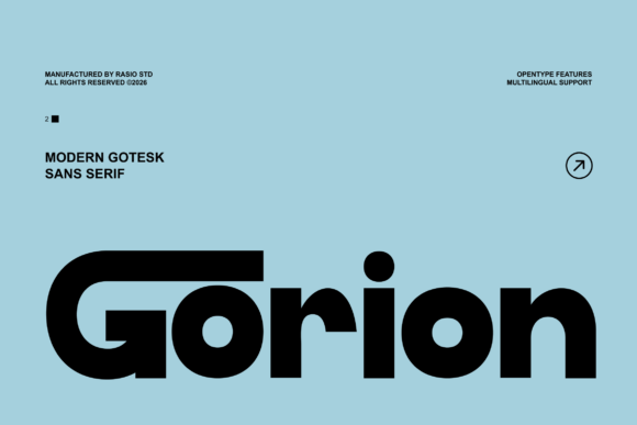 Gorion: The Modern Grotesk for Bold, Clear Communication