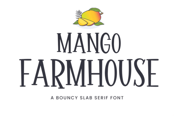 Mango Farmhouse: The Bouncy Serif Font for Lively Designs