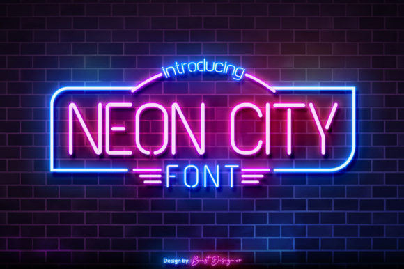 Neon City: The Nostalgic, Minimalistic Display Font for Modern Projects