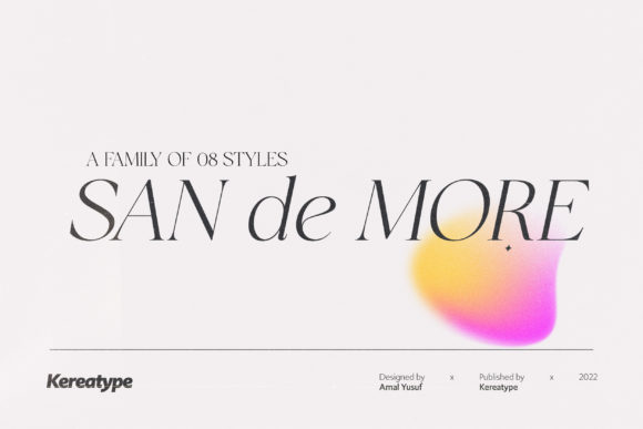 San De More: A Serif Font for Modern Elegance