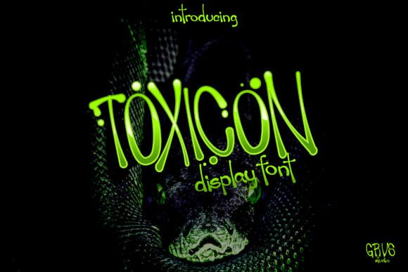 Toxicon: A Psychedelic Display Font for Bold Identities