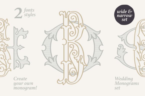 Wedding Monograms: A Font with Historical Charm